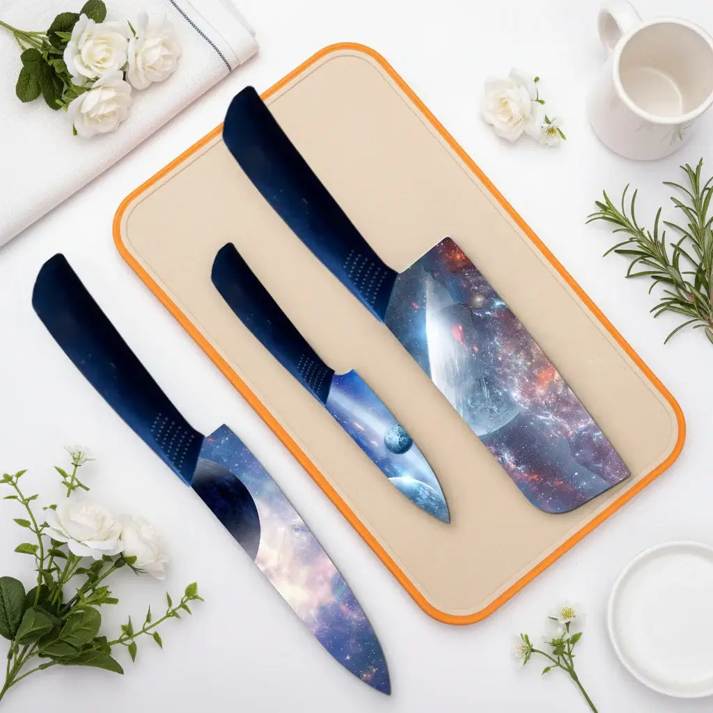 Ceramic Kitchen Knife Set Chef'S Knife Slicing Knife Ceramic Blades
