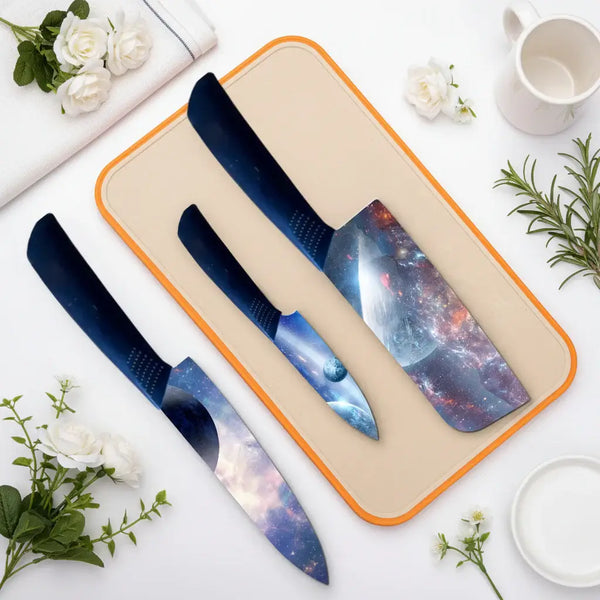 Ceramic Kitchen Knife Set Chef'S Knife Slicing Knife Ceramic Blades