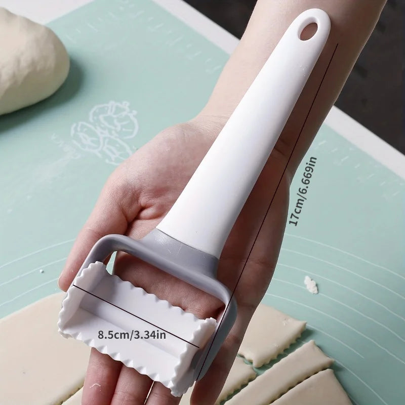1Pc, Pastry Roller Cutter, Plastic Cookie Cutter, Dough Wheel Cutter, Baking Tools, Kitchen Gadgets Cookie Cutter
