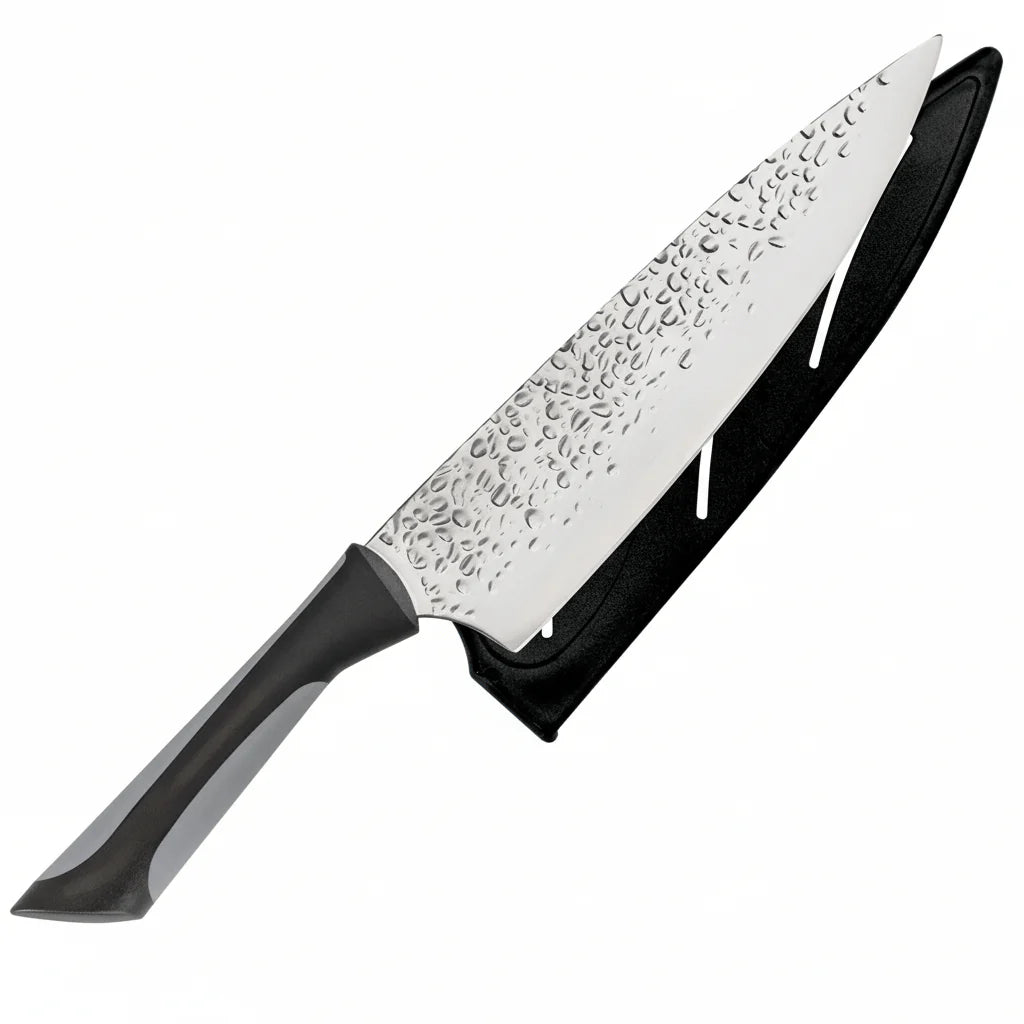 Stainless Steel Hammered Blade Knife Finish Stainless Blade