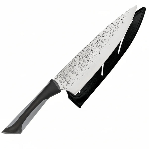 Stainless Steel Hammered Blade Knife Finish Stainless Blade