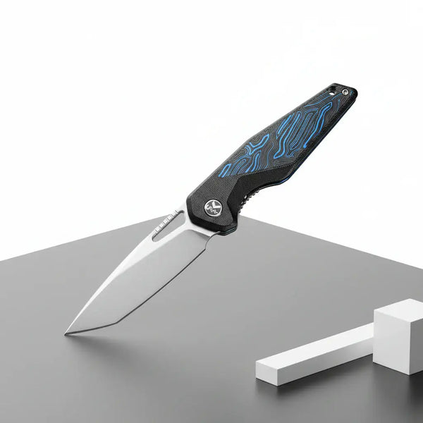 EDC Folding Pocket Knife – Drop Point Blade, G10 Handle