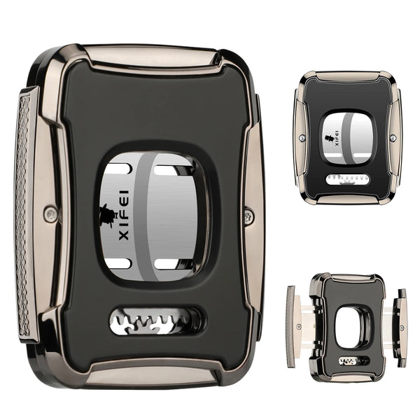 Cigar Cutter Guillotine Stainless Steel Double Blade Cigar Clippers Straight Cut Ergonomic Design Secure-Lock