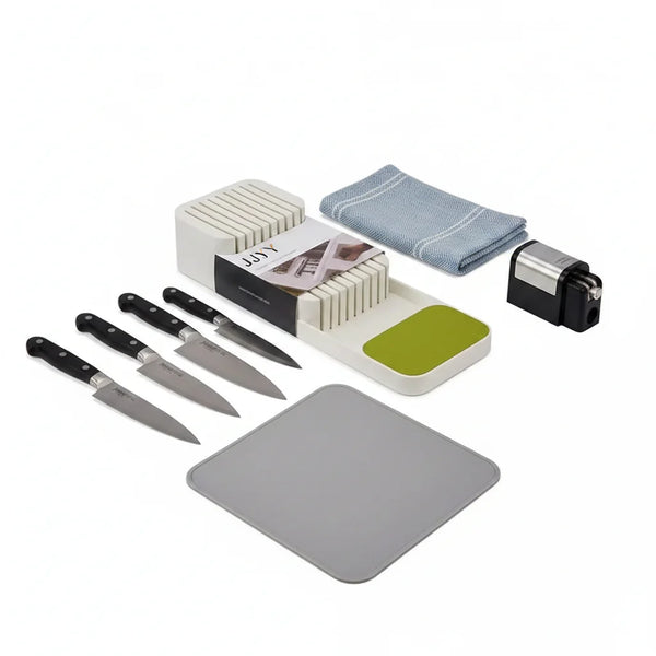 Kitchen Knife Drawer Organizer Knife Storage Box with Separation Slots